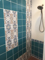 Turquoise Cultivation Ceramic wall tile installation ShopTurkey.com
