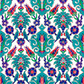 4pc 40x40cm (16x16") Turquoise Floral Pattern Ceramic Wall Tiles