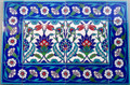 Night Forest Border Tile with Ottoman Time