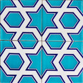 4pc geometric pattern ceramic wall tiles 