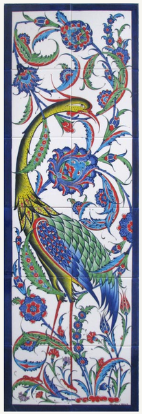 2x6pc traditional Iznik Art Ceramic Tiles
