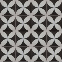 32 by 32 inch Milano floor tile layout