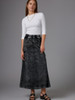Ladies Denim Maxi Cargo Skirt