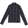 Floral Printed Cotton Mockneck