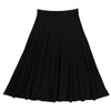 Womens Maxi 32" Black Washed Cotton Panel Skirt