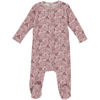 Baby Printed Footie Mauve Baby Printed Footie Mauve