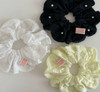 Faux Pearl Lace Scrunchie