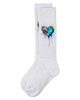 Splatter Colorful Heart Knee Sock