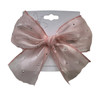 Sheer Rhinestone Bow Hair Clip