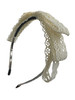 Skinny Crochet Lace Bow Headband