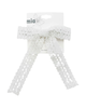Skinny Crochet Lace Bow Hair Clip