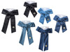 Denim Firefly Detail Bow Hair Clip