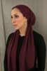 Plain Bordeaux Tichel