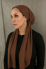 Plain Light Brown Tichel