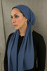 Plain Navy Tichel