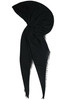 Black Plain Weave Tichel