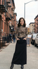 Cheetah Print Mockneck Long Sleeve