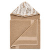 Taupe / Luxe Cuddle Snowy Owl Ivory Tan Towel