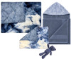 Delore Baby Luxe Marble Blue/Heather Luxe Stonewash Set