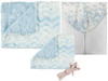 Delore Baby Luxe Cuddle Snowy Owl Sky/Luxe Willow Dusty Blue Set