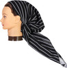 Riqki Womens Pinstripe Pre-Tied Long Tails Bandana - PTBL1913