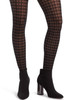 HUE Womens Houndstooth Sheer CT Tights - U21181