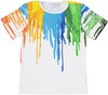 Martino Boys Girls Unisex Paint Drip Short Sleeve T-shirt - SA85