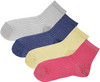 Condor Girls Shimmer Ribbed Ankle Socks - 3284/4