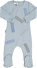 Maniere Baby Boys Tulle Patch Cotton Stretchie - TPF20