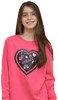 Chalk of the Town Girls Heart Long Sleeve Reusable Chalkboard T-Shirt Kit