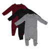 Baby Unisex Velour Striped Onesie - PC-ON5B