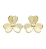 Gold Clover Stud Earring - 3EP589-SU