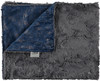 Vintage Suede Navy & Luxe Charcoal Blanket-SB9