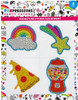 RHINESTNE STICKER SET-RAINBW/SHOOTNG/STAR/PIZZ - ANS14185