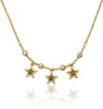 Girls Enamel Star Chain Necklace - NE4401B-GP