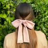 Crinkle Metal Clamp Bow Large Clip