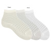 Sheer Striped Dressy Ankle sock