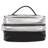 Silver Black Puffer Cosmetic Case 810-1081