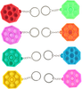 Pop Fidgety Octogon Keychain