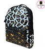 Bari Lynn Gold & Cream Cheetah Backpack - BLGCCB