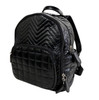 Bari Lynn MINI Black Quilted Chevron Backpack