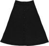 Women's Ribbed Maxi Skirt w/Buttons