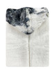 White/Marble Black Hooded Towel