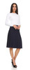 Womens 25/27 Inches Pleated Knit Skirt