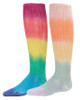 Girls Thin Ribbed Dip Dyed Knee High