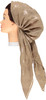 Womens Pre-tied Foil Flower Headscarf - HS214