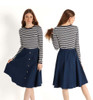 Women's 25/27 Inches Denim A-line Skirt