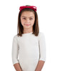 Girls Scalloped Corduroy Bow Headband