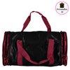 Garnet/Black Designer Duffle Bag