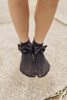 Girls Satin Bow Ankle Sock